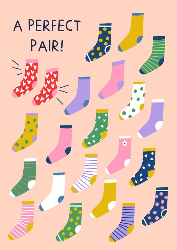 A Perfect Pair! Socks Valentine's Card created by Zoe Spry