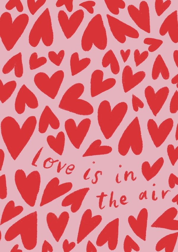 Love is in the air card created by ems le tocq