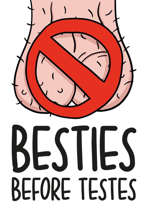 Besties Before Testes Galentines Day Card created by TeePee Creations