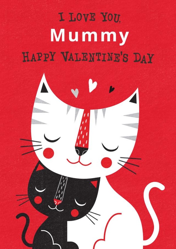 Mummy -Valentine's Day - Cats created by Dalia Clark Design