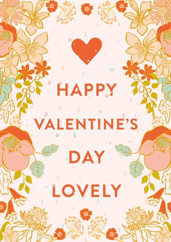 Happy Valentine's Day lovely pretty floral card created by Envy Row