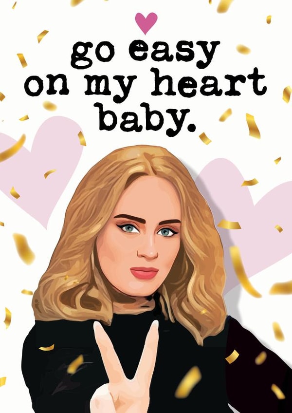 Adele Valentines / Anniversary / Love Card created by Mrs Best Paper Co.