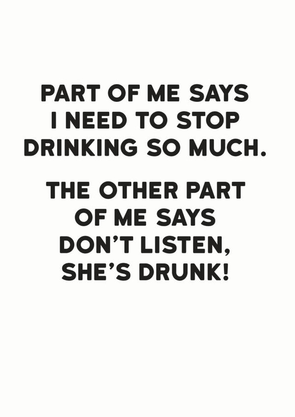 She's Drunk Birthday Card created by Holy Flaps