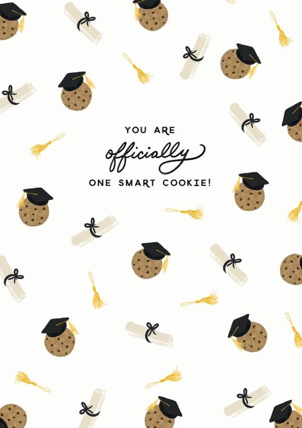 Smart Cookie Graduation Card created by Redback Cards