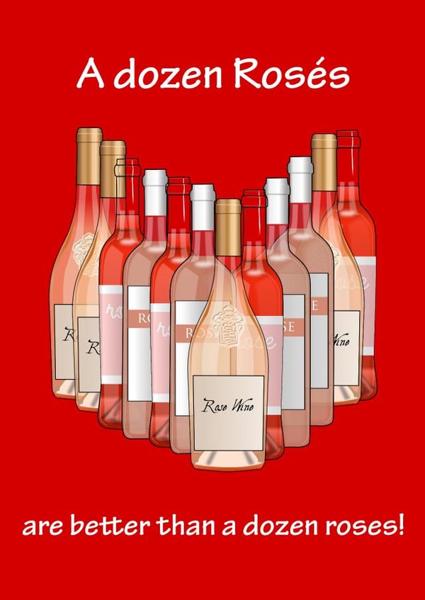 A dozen Rosés created by Doodle Dot Design Co