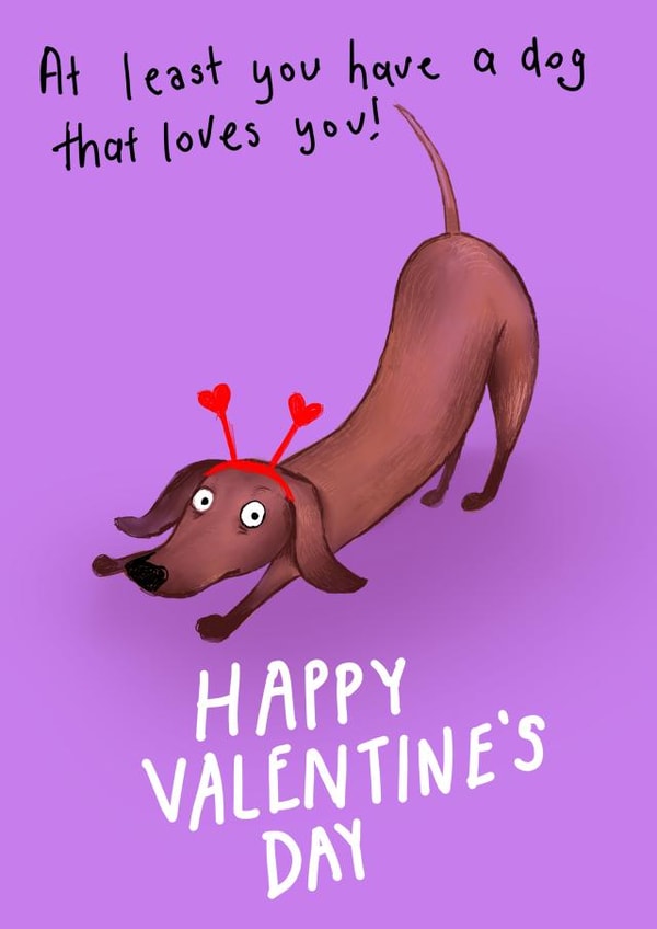 Happy Valentine's Day from the Sausage Dog created by Angela Otimo