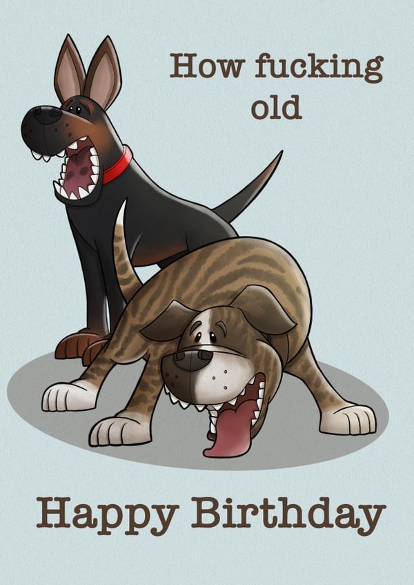 Surprised Dogs created by Olive & Keith Cards