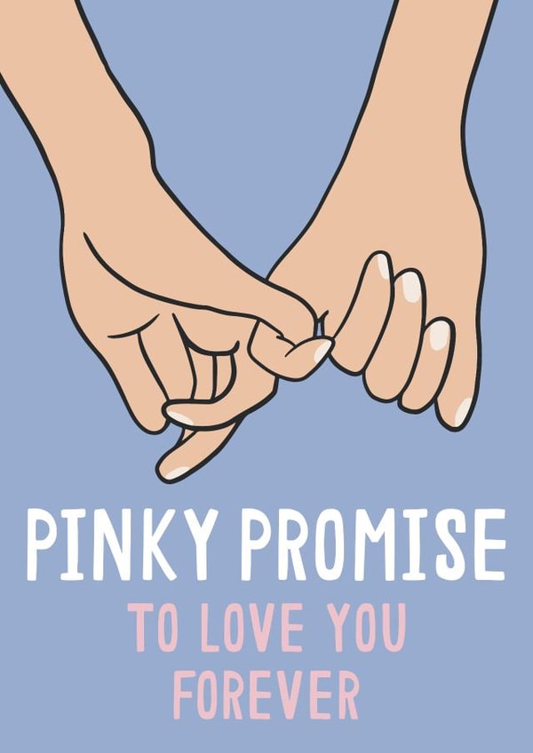 Pinky Promise to Love You Forever Card created by Jessica Harvey
