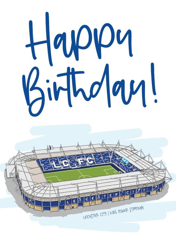 Leicester City Happy Birthday Card created by Moo & Snip