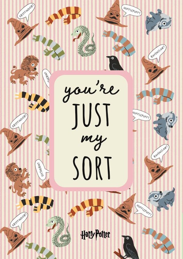 Funny Valentine's Day Card - You're Just My Sort - Harry Potter created by Cardology