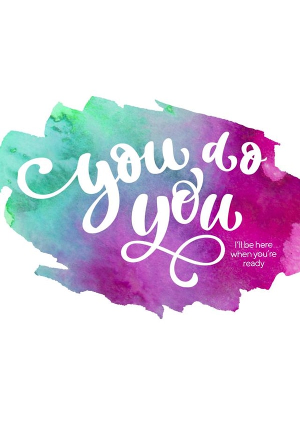 I'm Here For You card created by KittyWicks Illustration