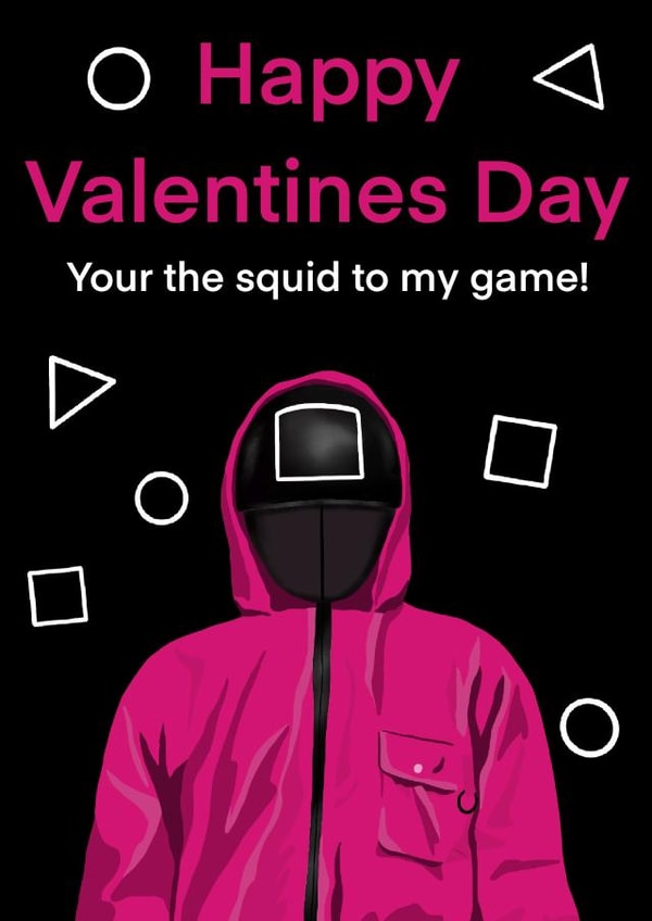 Your the squid to my game this Valentines Day! created by Hayleydraws_art