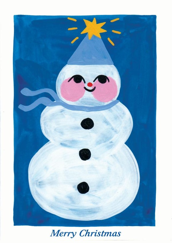 Snowman Christmas greetings card  created by Bxccab 