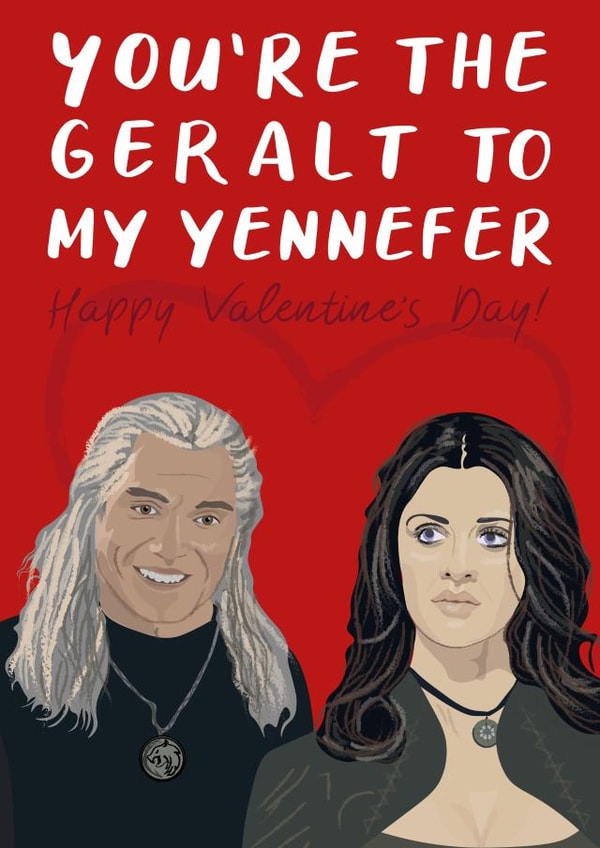 The Witcher Valentine's Day card 1000 created by David Rudd