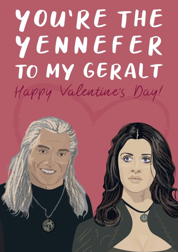 The Witcher Valentine's Day card 1001 created by David Rudd
