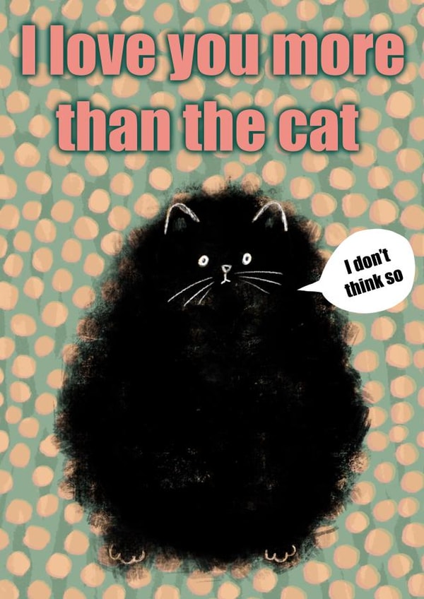 Cat Valentine’s Day Card created by Pascale Dilger