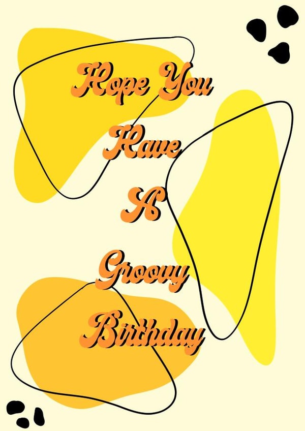 Groovy Birthday Card created by Groovy Girl Designs