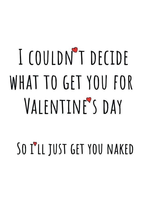 I couldn't decide what to get you created by Banter King