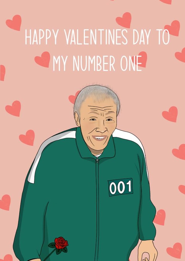 Squid Game Valentines Card created by Bethany Draws Things