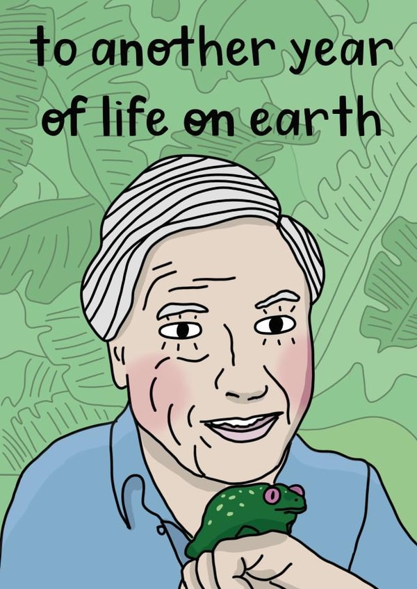 David Attenborough created by Belly Flops