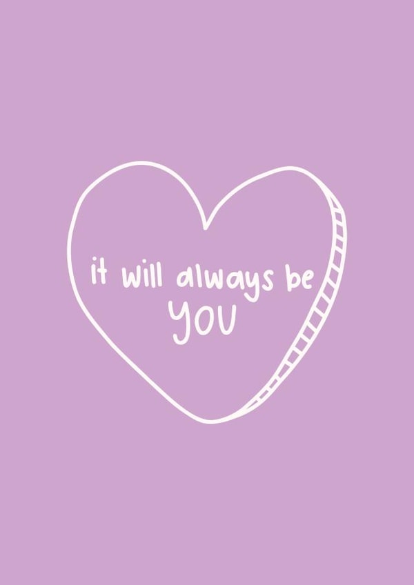 Anniversary It Will Always Be You Cute Partner Card created by Doodled By Anya