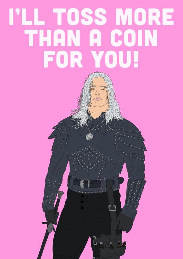 Toss a coin to The Witcher created by Swazzdraws