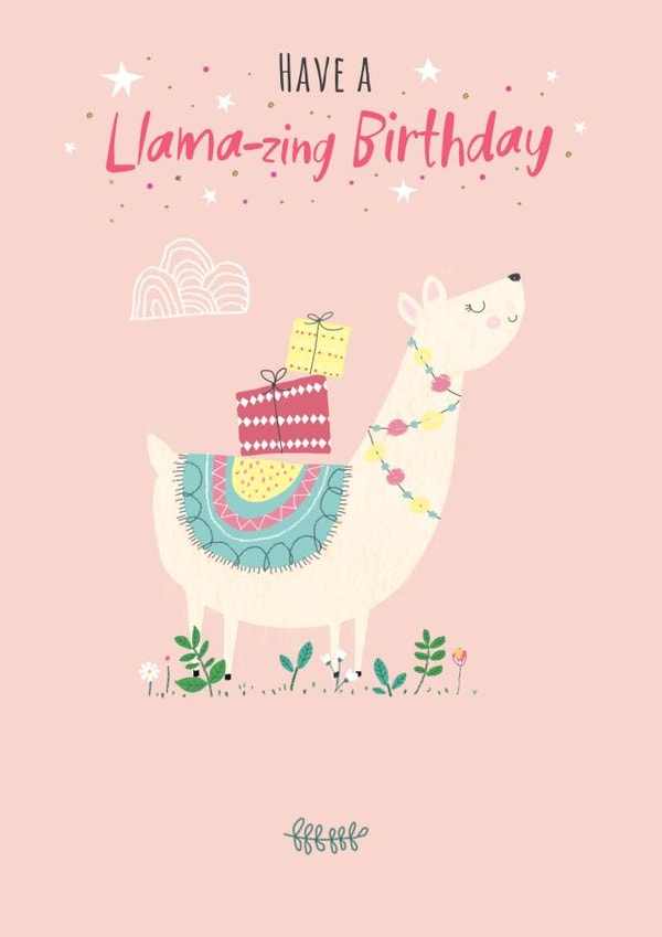 Llama-zing Birthday created by cory reid