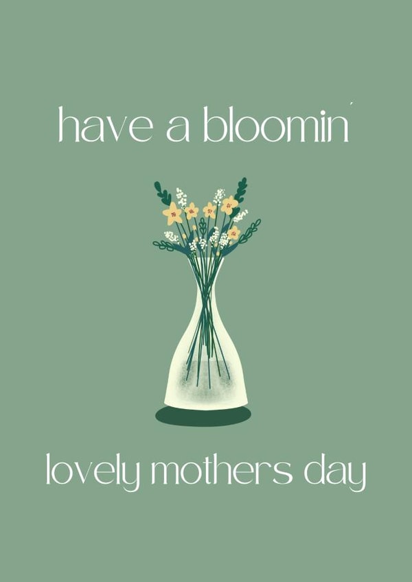 Mothers day illustration / floral mothers day card created by Paper Party Cards