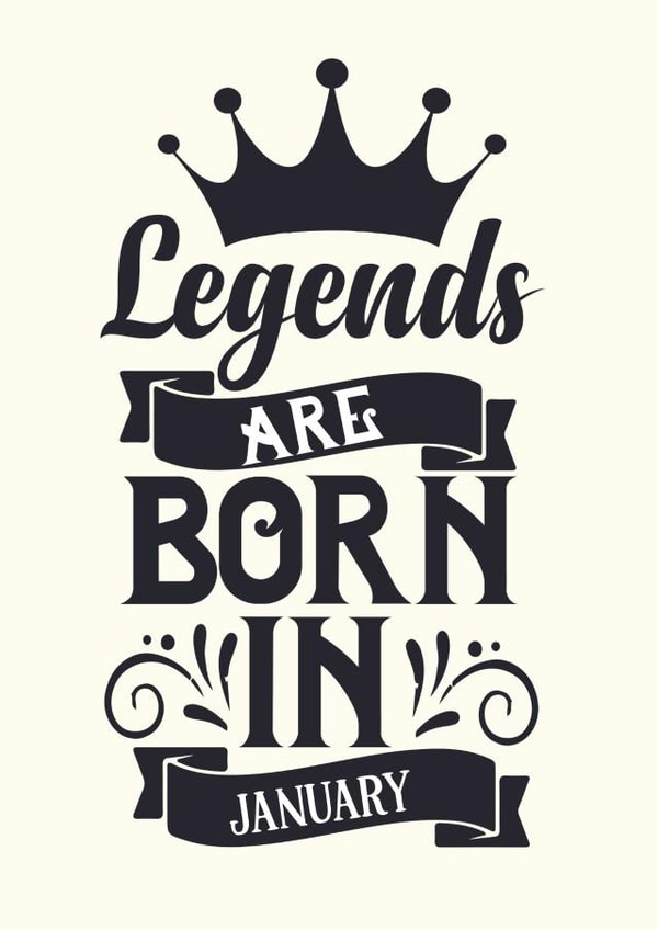 January Birthday celeration created by Thankful Cards