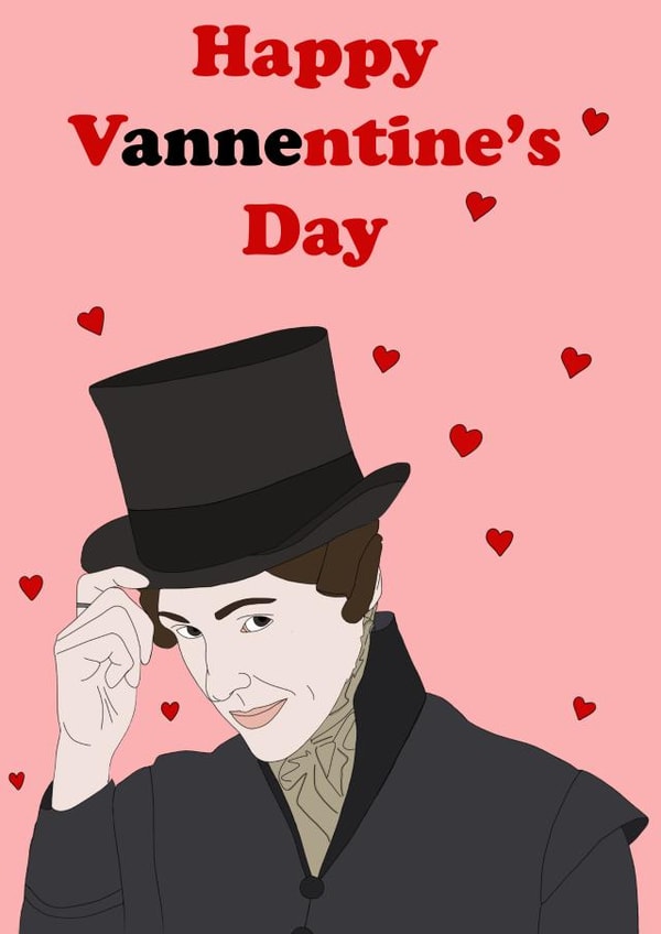 ANNE LISTER VALENTINES DAY CARD. created by Jazzy Doodles do