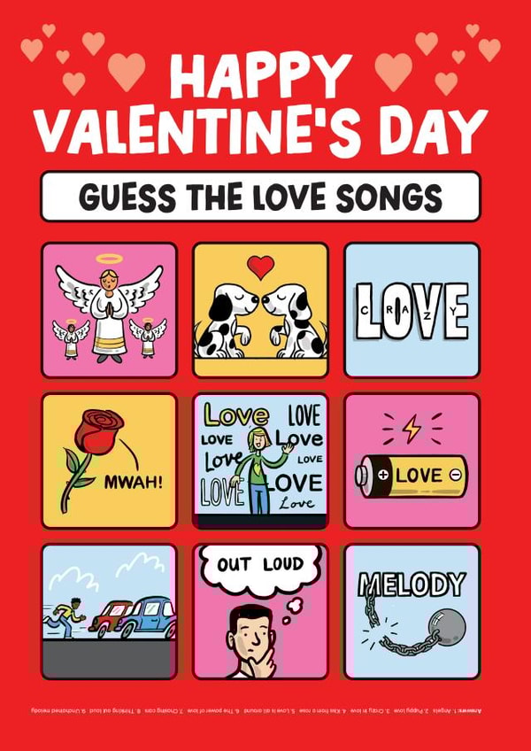 Happy Valentine's Day! Guess the love songs created by Daniel Benney