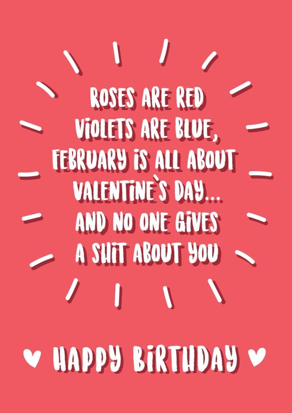 February Birthday Card created by @Laura Lonsdale Designs