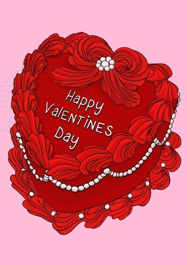 Happy Valentines Day Cake! created by Saggggz