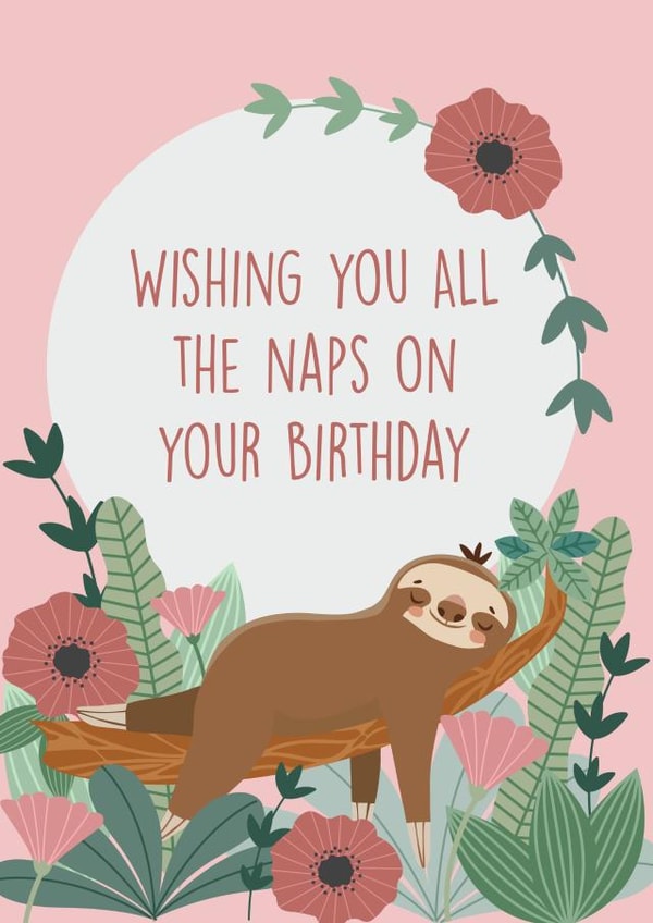 Wishing Naps on your Birthday created by Pecan Creations