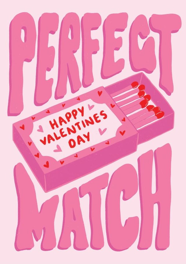 Perfect Match Valentines Day Card created by Studio Sage UK