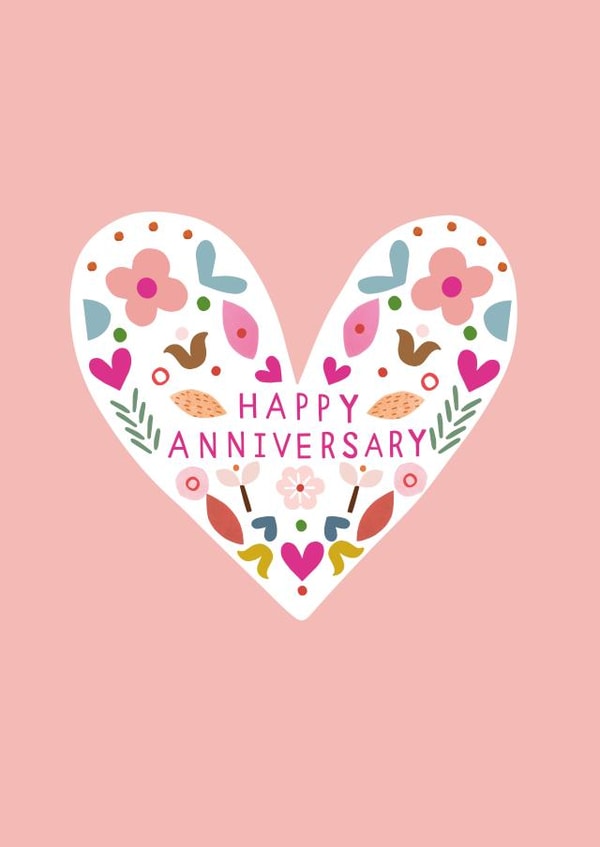 Anniversary card created by Sally Payne Design