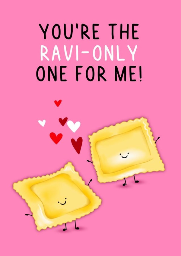 Pasta Valentine's Day Anniversary Card 1001 created by Amy Florence Design