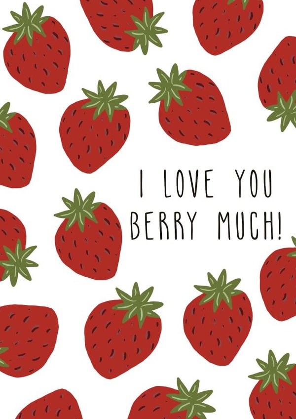 I love you berry much 1000 created by Papella Designs