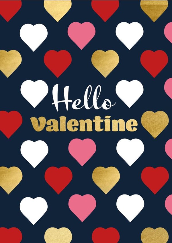 Hello! Valentine created by Anna Wardle