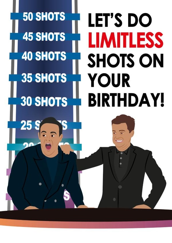 Limitless shots with Ant and Dec created by R&M Designs