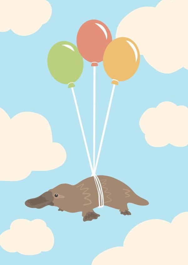 Happy Birthday Platypus created by Tilly Scribbles 