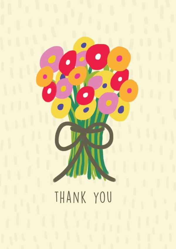 Floral Thank You Card created by Ulrike Mieke 