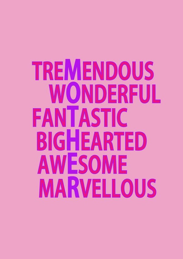 Tremendous Mother Card created by Louise Potton Designs