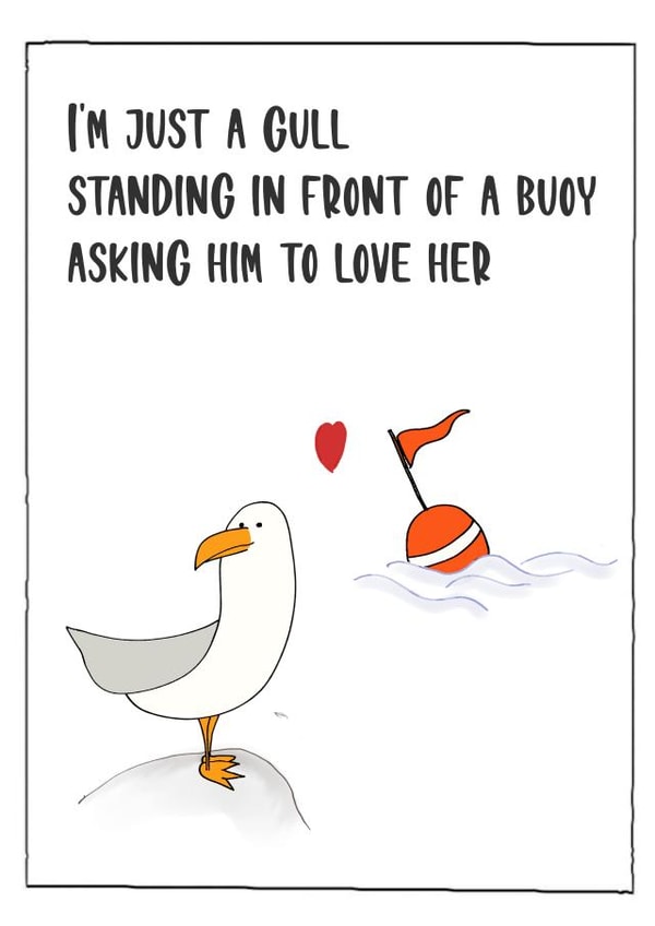 Funny Notting Hill Pun Valentine's Card created by Pottsy Prints