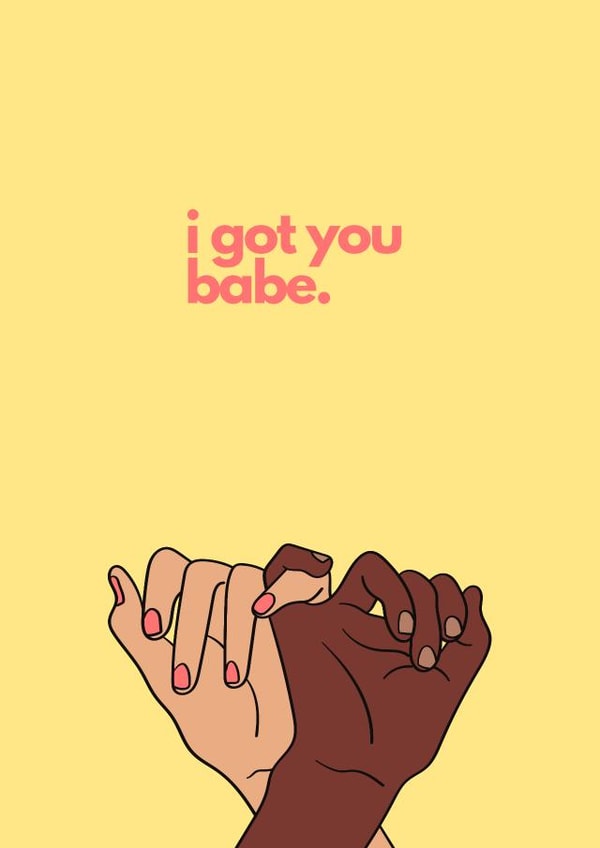 I Got You Babe Valentine's card created by Nina Bombina