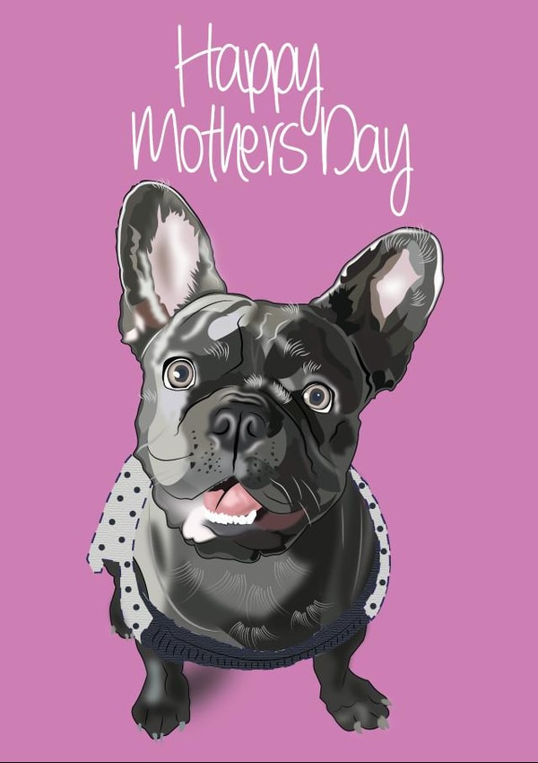 Cute Mothers Day Card - Mum - Dog - Happy Mothers Day created by @annaelizabethdesigns