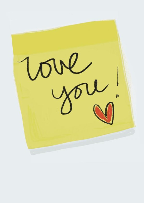 Love by Post It Note created by Constant Scribbler  