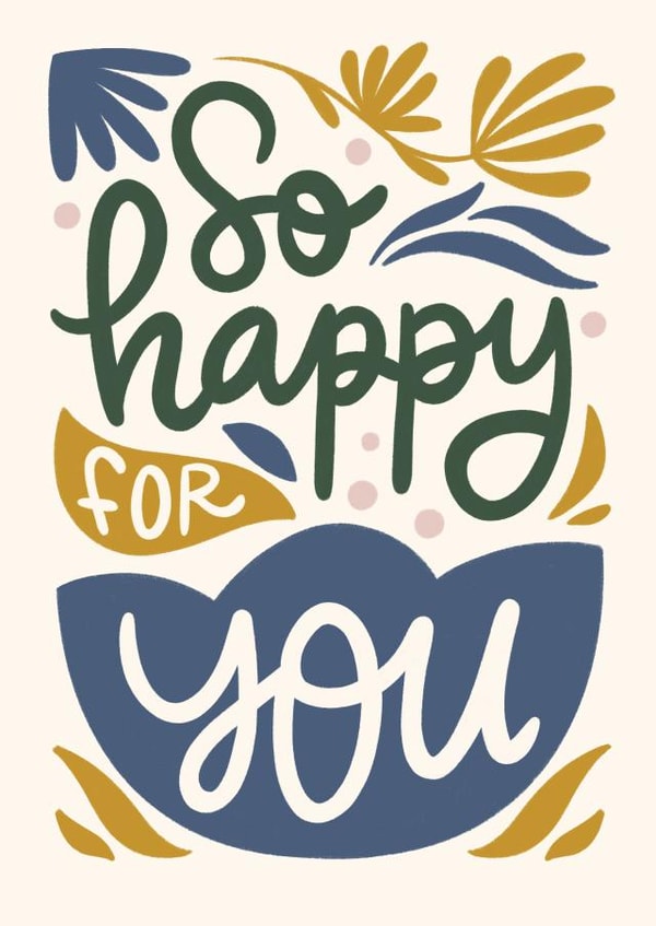 So happy for you created by Natalia Gonzalez