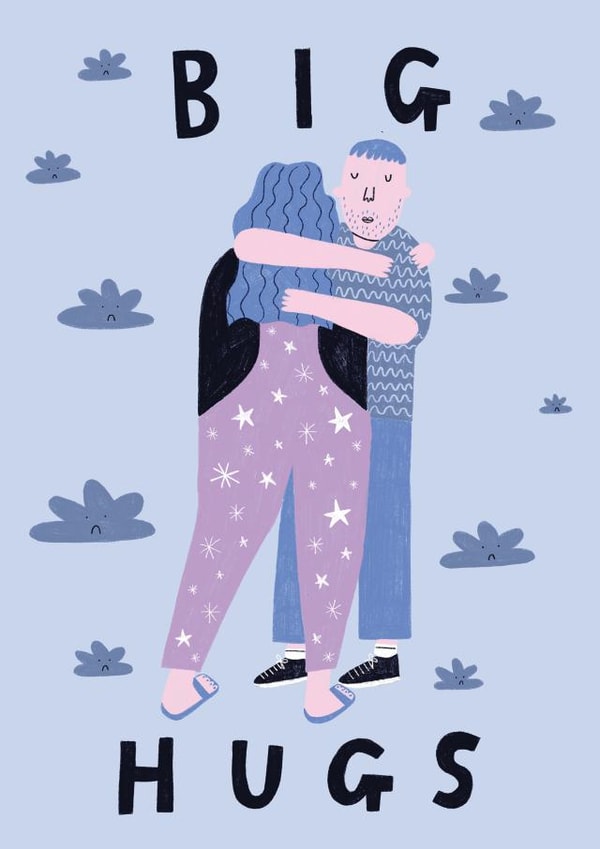 Big Hugs Card created by Ellastrated