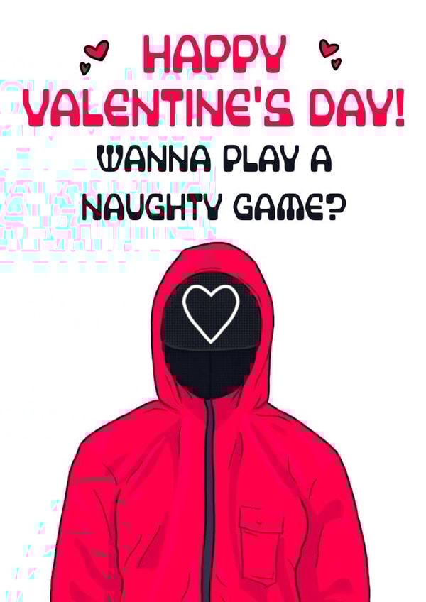 Valentine's Day Squid Game Card created by Nerd Is The Word